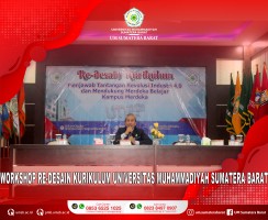 MENJAWAB TANTANGAN 4.0, UNIVERSITAS MUHAMMADIYAH SUMATERA BARAT MELALUI LP3M ADAKAN WORKSHOP RE-DESAIN KURIKULUM SECARA DARING