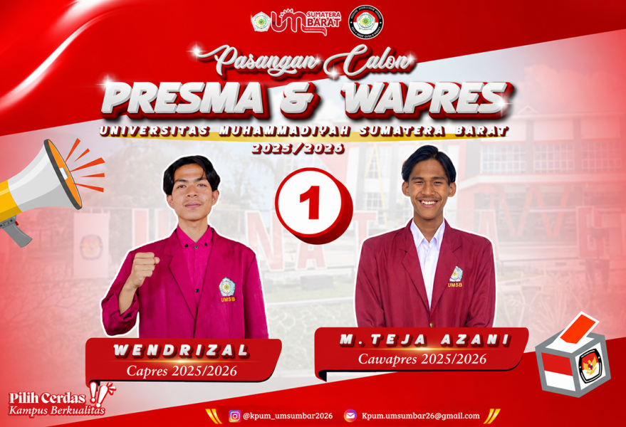 KPUM Sumatera Barat Tetapkan Satu Pasangan Calon Presma dan Wapresma Periode 2025/2026