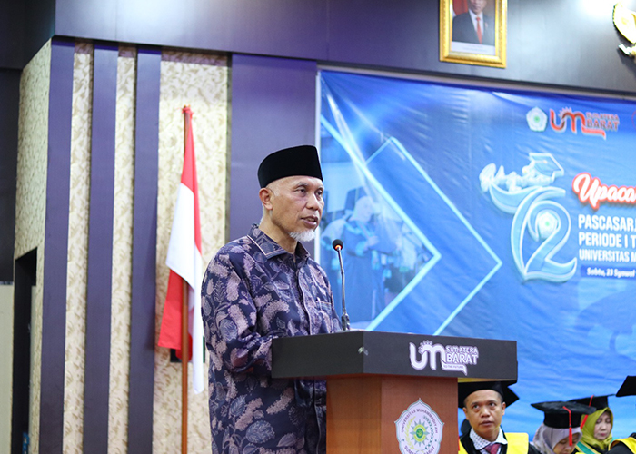 Gubernur Sumbar Beberkan Lima Kunci Sukses Pada Wisudawan