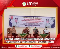 REKTOR UM SUMBAR MENJADI NARASUMBER FORUM SILATURRAHIM PDM DI KABUPATEN AGAM