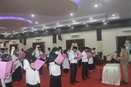 UMSB Kukuhkan 46 Orang Tenaga Pendidik dan Kependidikan Tahun 2020 