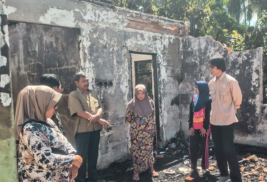 PSRMB UM Sumatera Barat Lakukan Survei Lokasi Rumah Mahasiswa Korban Kebakaran di Kabupaten 50 Kota