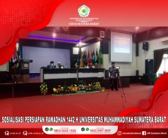 UNIVERSITAS MUHAMMADIYAH SUMATERA BARAT ADAKAN SOSIALISASI TERKAIT PERSIAPAN RAMADHAN 1442 H