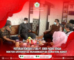 UNIVERSITAS MUHAMMADIYAH SUMATERA BARAT TERIMA KUNJUNGAN DARI KOMISARIS UTAMA PT. SEMEN PADANG