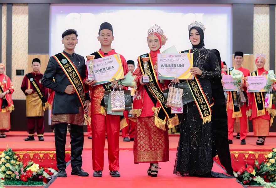 Rival Maulana dan Soha Soleha Dinobatkan Sebagai Uda Uni Duta Kampus UM Sumatera Barat 2025