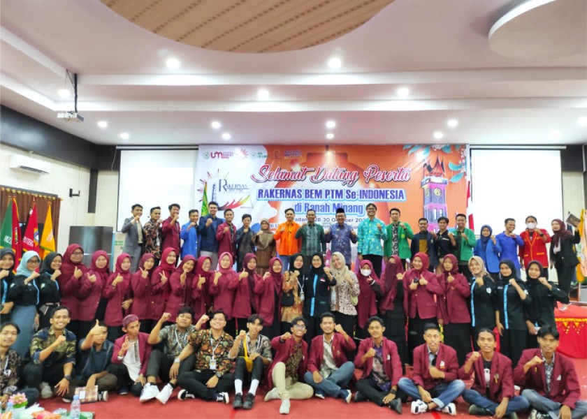 Kobarkan Semangat Juang, UM Sumatera Barat Fasilitasi Rakernas BEM PTM Se-Indonesia