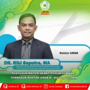 Penyusun Materi Debat Pilgub Sumbar  Termasuk Rektor UMSB Dr. Riki Saputra, MA