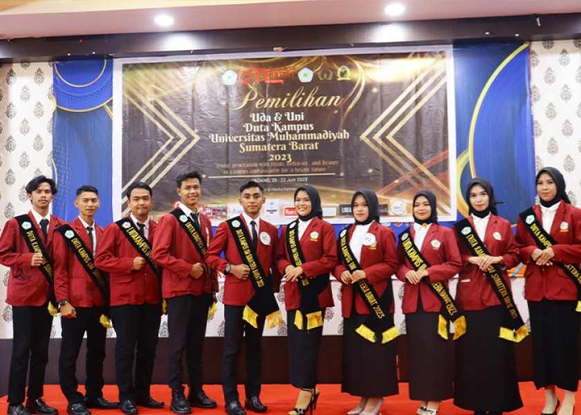 Pemilihan Uda Uni Duta Kampus UM Sumatera Barat Tahun 2023