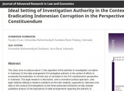 Dosen Fakultas Hukum UMSB Publish di Jarle Rumania Scopus Q3.