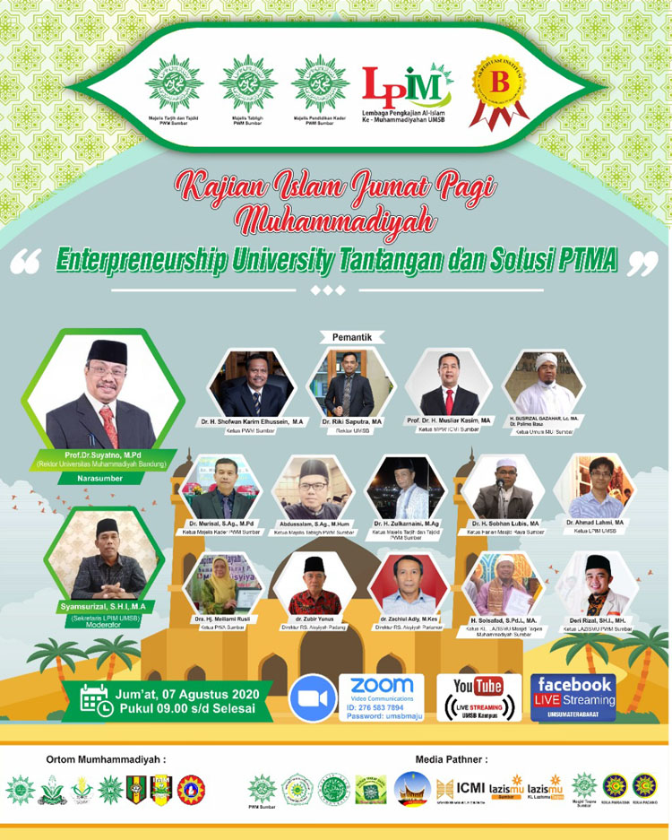 Kajian Jum'at UMSB bersama Rektor Universitas Muhammadiyah Bandung