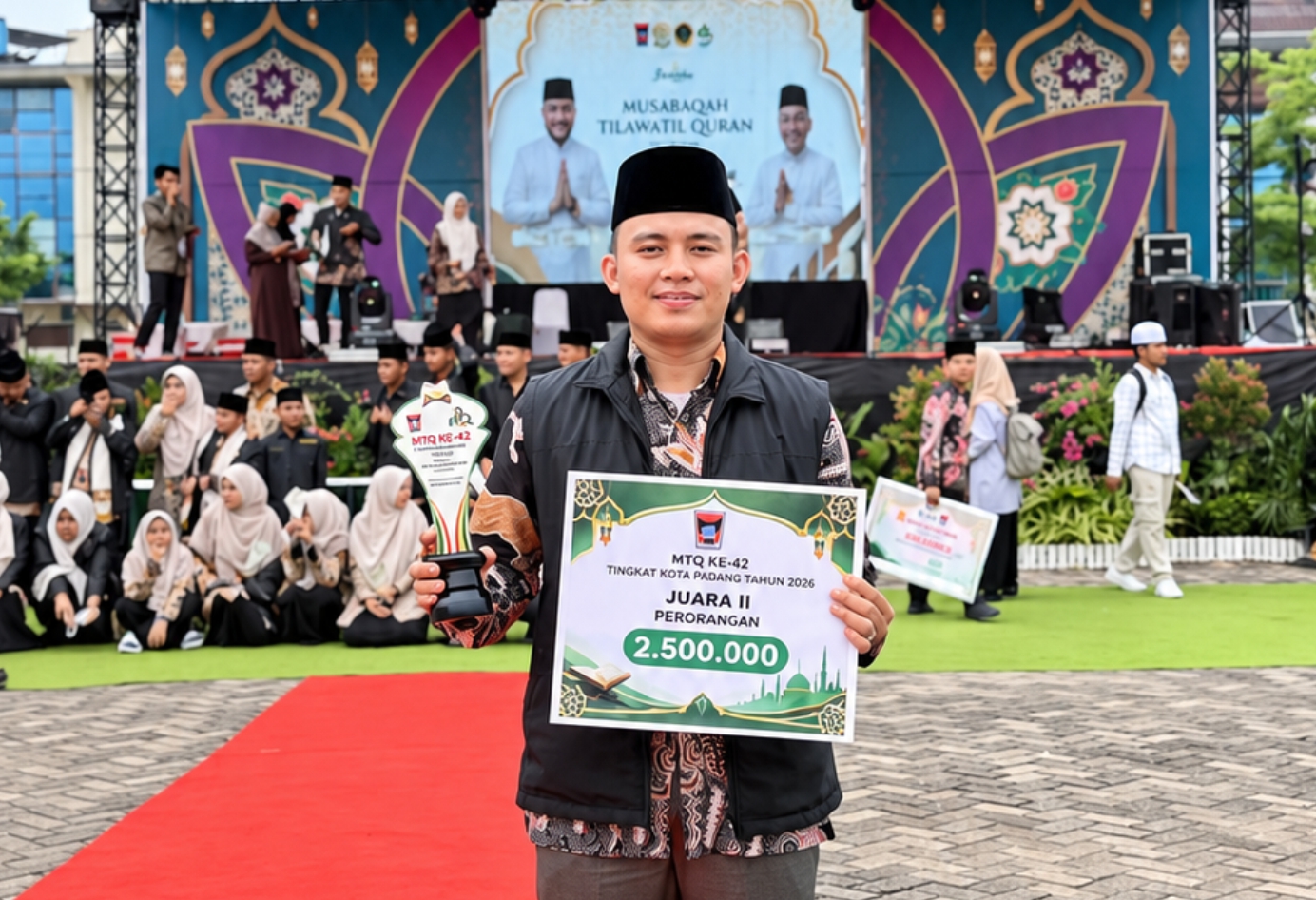 Nova Rio Nandes, Mahasiswa Doktor Studi Islam UM Sumatera Barat Raih Juara 2 Tartil Umum Putra MTQ Kota Padang