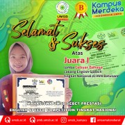 Mahasiswa UMSB Sebet Prestasi English Speech Competition Tingkat Nasional