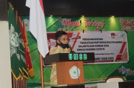 BEM UMSB adakan sosialisasi bersama KPU Kota Padang KPU dengan tema "“Peran Mahasiswa Tingkatkan Partisipasi Politik Warga Dalam Pilgub Sumbar 2020 Dimasa Pandemi 19"