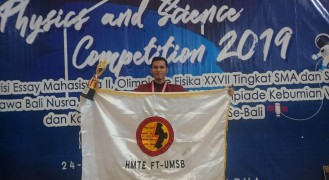  Mahasiswa UMSB sukses memenangkan Juara Satu dalam Kompetisi Essay Mahasiswa II Tingkat Nasional  yang diadakan oleh PASCAL 2019 Phisics and Science Competition.
