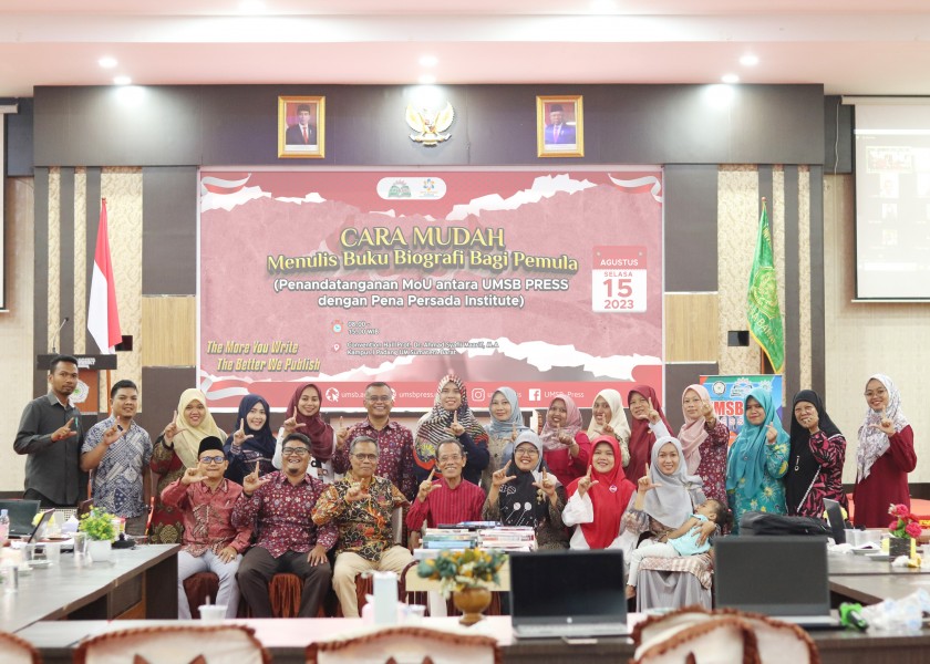 UMSB PRESS Dorong Peningkatan Jumlah Buku Berkualitas Melalui Kerjasama Penerbitan Dan Workshop Menulis